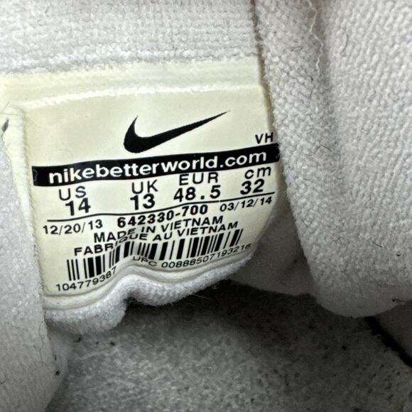 Nike Gold White Air Raid Men’s Sneaker's Shoes Size 14 642330-700 - Picture 11 of 14